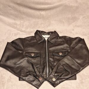 Women's Black Leather Jacket